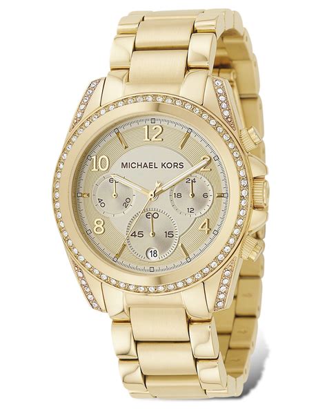 bloomingdales michael kors gold watch|bloomingdale's michael kors handbags.